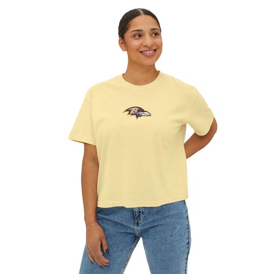 Baltimore raven's logo Flowy Cropped Tee