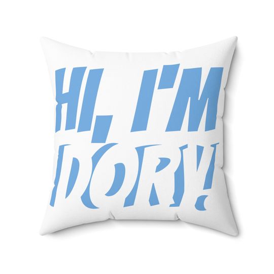 Spun Polyester Square Pillow Painting of Disney Pixar Finding Nemo