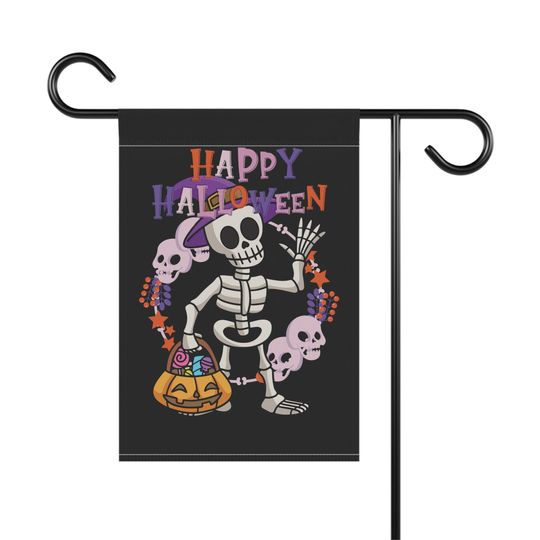 Halloween Garden Flag   - Spooky Season Delight