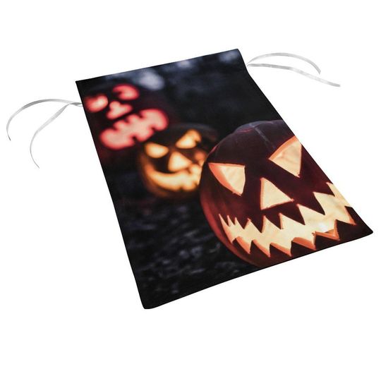 Jack-O'-Lantern Halloween Garden Flag - Spooky Pumpkin Yard Decor