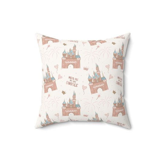 Castle Square Decorative Pillow