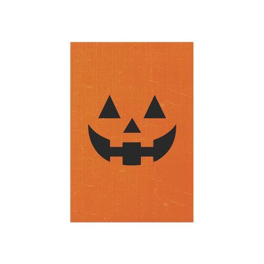Halloween Garden flag, Jack-o-Lantern Flag, Pumpkin Garden Flag