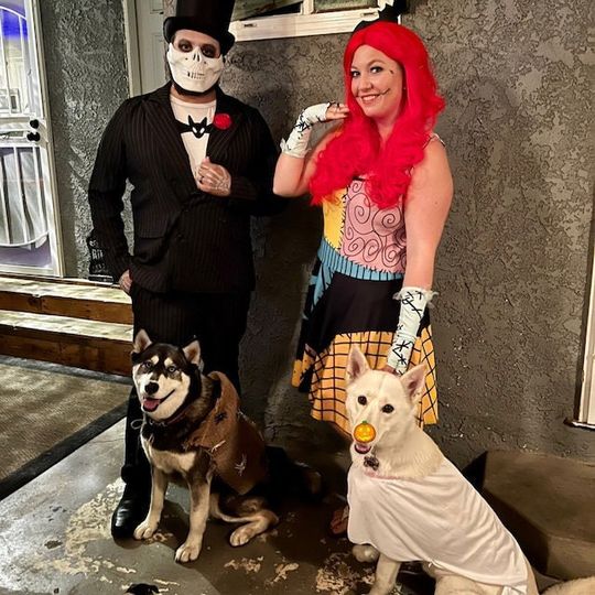 Cosplay Dark Elegance: 'Sally the Gothic Ragdoll' Nightmare Skater Dress