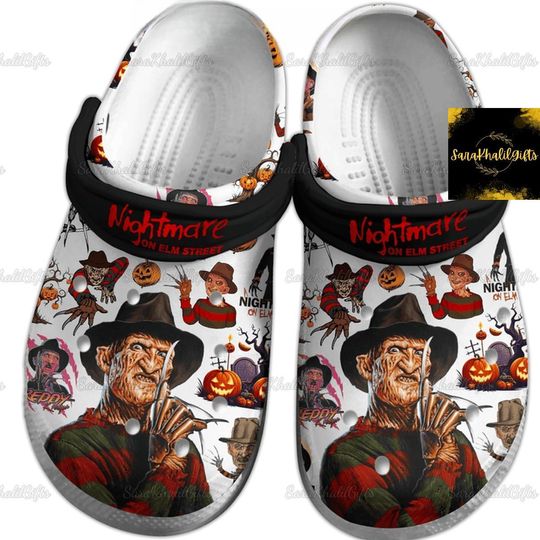Halloween Freddy Sandals, Nightmare On Elm Street Casual Shoes, Horror Movie Shoes