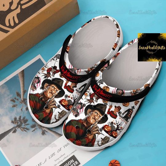Halloween Freddy Sandals, Nightmare On Elm Street Casual Shoes, Horror Movie Shoes