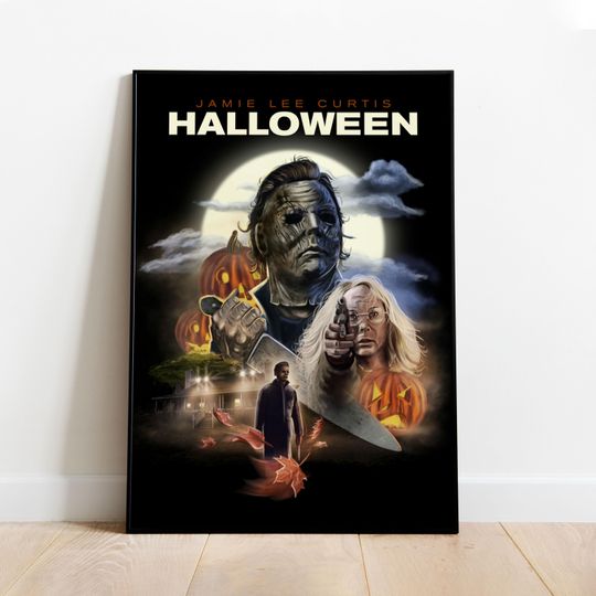 Halloween Poster | Michael Myers Wall Art | Rolled Canvas Print