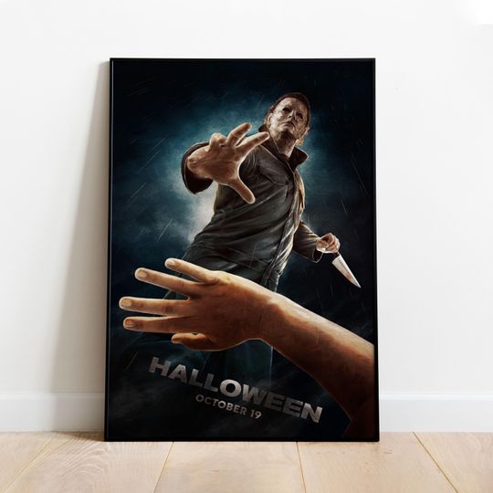 Halloween Poster | Michael Myers Wall Art | Rolled Canvas Print
