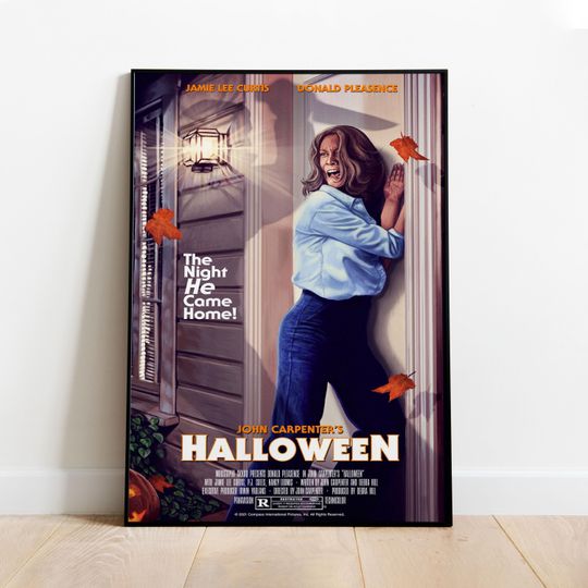 Halloween Poster | Michael Myers Wall Art | Rolled Canvas Print