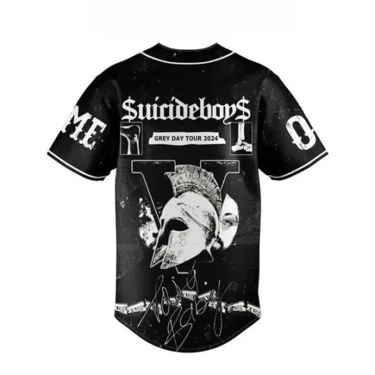 Suicideboys Grey Day Tour 2024 Dark Personalized Baseball Jersey