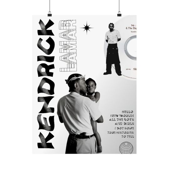 Kendrick Lamar - Poster | Rap Poster, Hip-Hop Poster