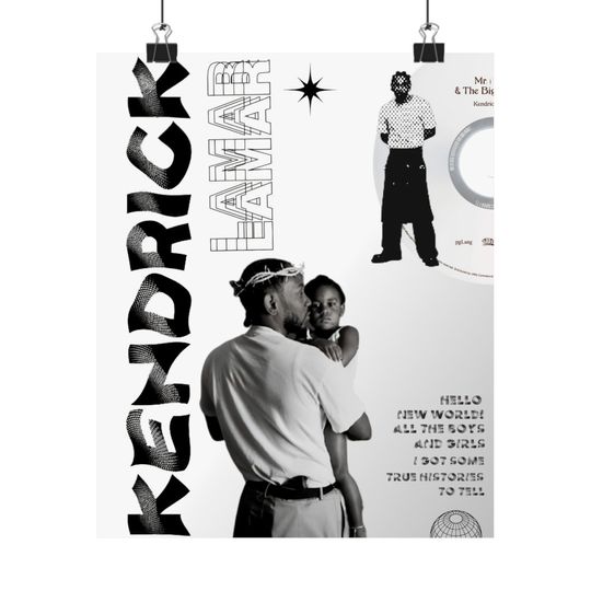Kendrick Lamar - Poster | Rap Poster, Hip-Hop Poster