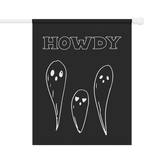 Halloween Decor Garden Flag with 3 Ghost Halloween Fall Garden Flag