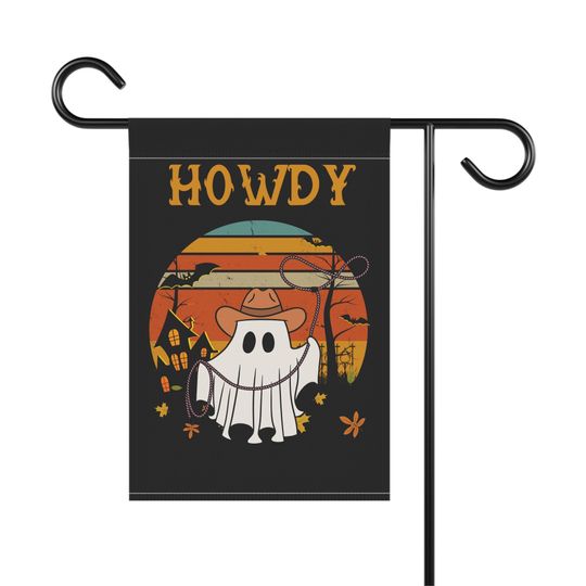 Halloween Garden Flag | Halloween Yard Decor | Fall Flag | Flag howdy
