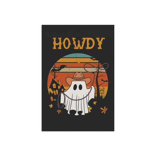 Halloween Garden Flag | Halloween Yard Decor | Fall Flag | Flag howdy