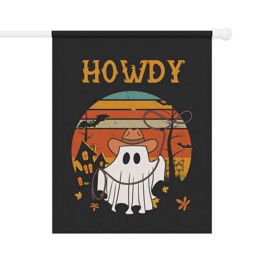 Halloween Garden Flag | Halloween Yard Decor | Fall Flag | Flag howdy