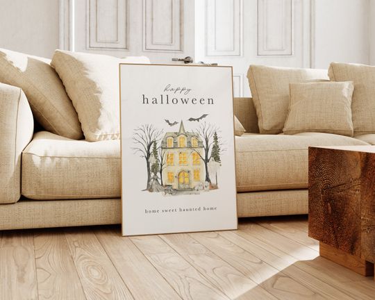 halloween decor | haunted house | halloween printable wall art