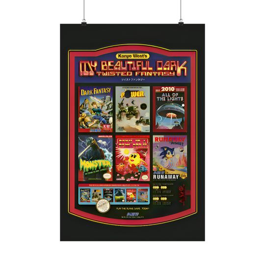 Kanye West - Poster | Rap Poster, Hip-Hop Poster