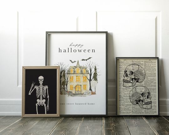 halloween decor | haunted house | halloween printable wall art