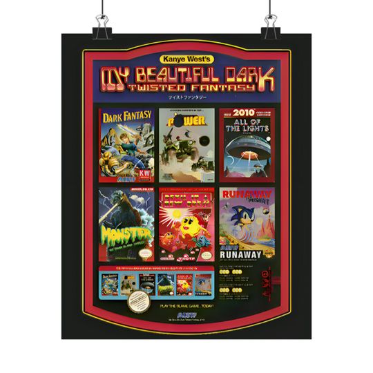 Kanye West - Poster | Rap Poster, Hip-Hop Poster