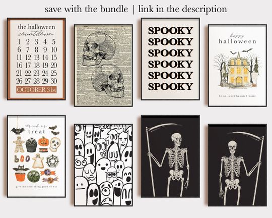 halloween decor | haunted house | halloween printable wall art