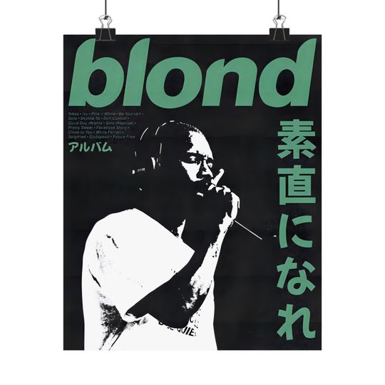 Frank Ocean - Poster | Rap Poster, Hip-Hop Poster