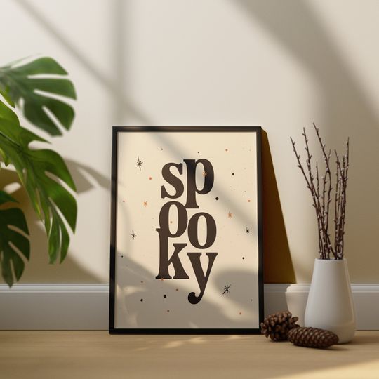 Spooky | Printable Wall Art | Halloween Decor | Spooky Gallery Wall
