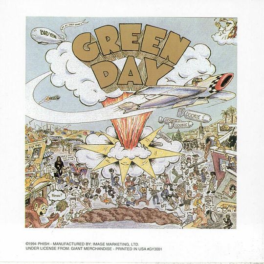 GREEN DAY DOOKIE Album Cover - Window Sticker