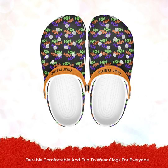 Halloween Clogs Shoes Unisex Soft Footwear Adult Classic Shoes Closed Toe Sandal