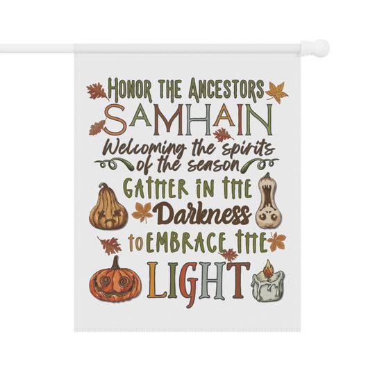 Witch Garden Flag, Samhain Yard Flag, Witchy Decor, Samhain Decor