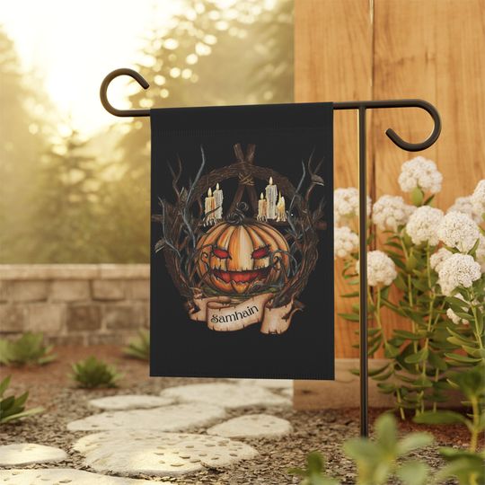 Samhain Garden Flag, Halloween Home Decor