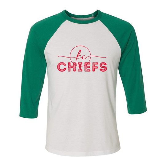 KC Chiefs Unisex 3/4 Sleeve Baseball Tee