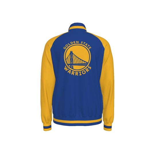 Golden State  Men's Raglan-Sleeve Stand Collar Jacket