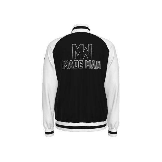 MADEMAN  Men's Raglan-Sleeve Stand Collar Jacket
