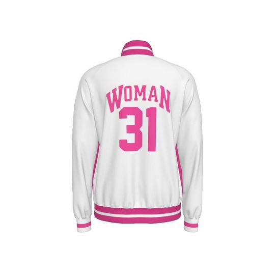 All-Over Print Men's Raglan-Sleeve Stand Collar Jacket