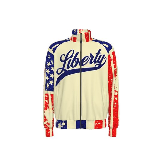 Liberty  Men's Raglan-Sleeve Stand Collar Jacket