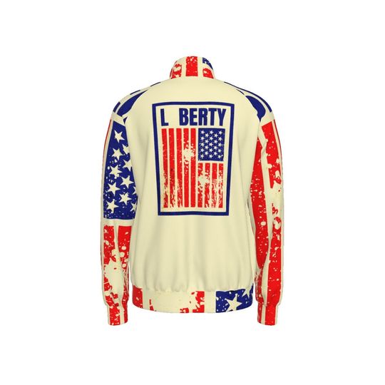 Liberty  Men's Raglan-Sleeve Stand Collar Jacket