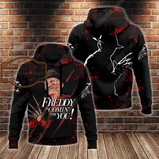 Halloween Freddy Krueger Hoodie, Freddy Krueger Leggings, Freddy Krueger Gift, Nightmare on Elm Street, Horror Hoodie, Horror Leggings