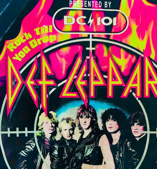 DEF LEPPARD Pyromania Tour Gig Concert Poster