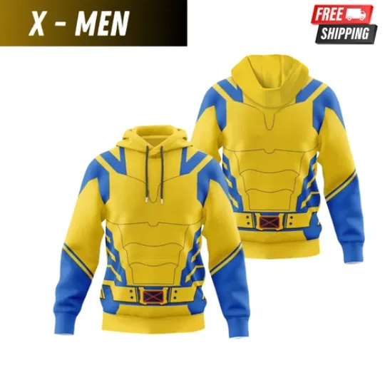 Deadpool 3 Wolverine Cosplay Hoodie |  Wolverine 3D Printed Pullover Hoodie Gift