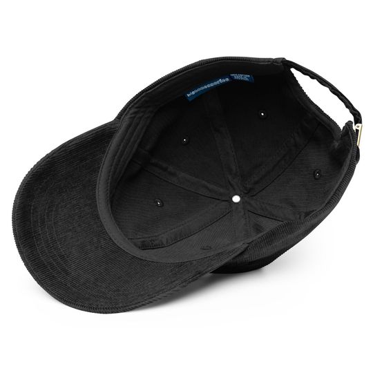 Resting Witch Face Embroidered Corduroy Hat | Halloween and Fall Cap