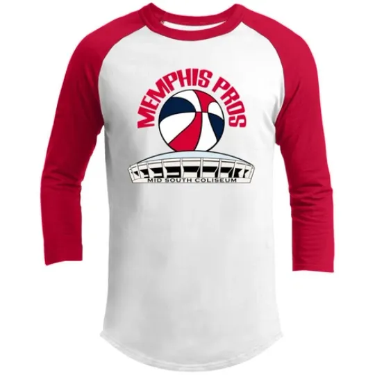 Memphis Pros Raglan Shirt Franchise ABA Basketball
