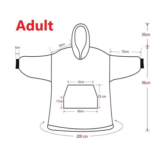 Hello Kitty Pattern Blanket Hoodie, Hello Kitty Hooded Blanket, Oversized Blanket Hoodie 3D