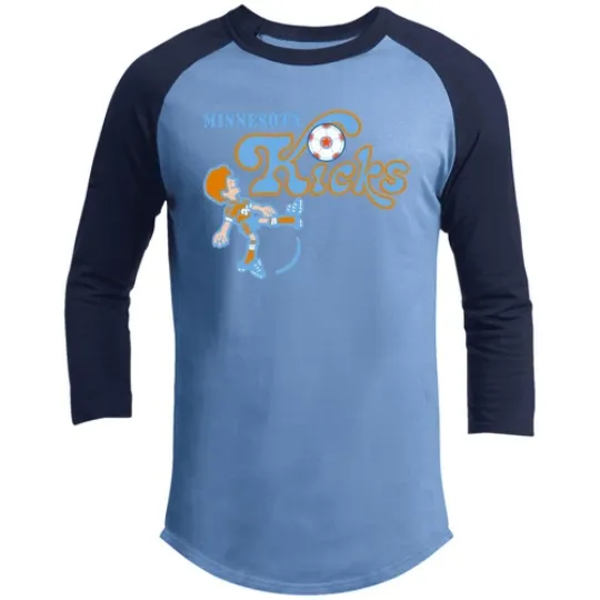Minnesota Kicks Raglan Shirt Franchise NASL Soccer