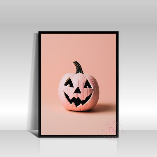 Pink Halloween Print | Halloween Printable | Pink Wall Art