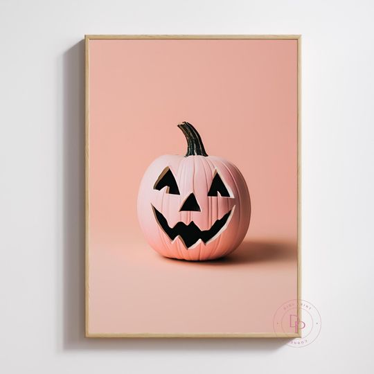Pink Halloween Print | Halloween Printable | Pink Wall Art