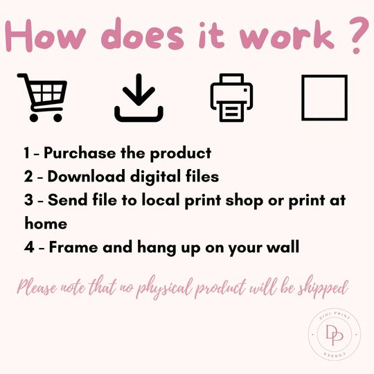 Pink Halloween Print | Halloween Printable | Pink Wall Art