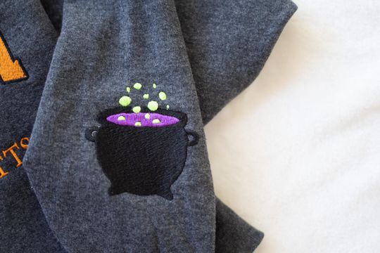 Salem Massachusetts sweatshirt, Hocus Pocus Halloween, Fall Embroidered Sweatshirt