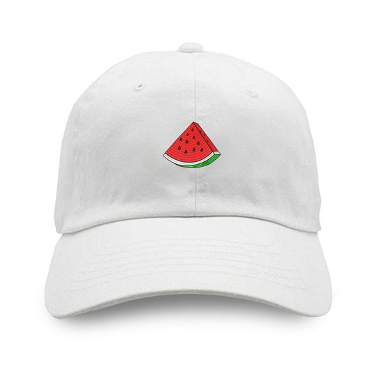 Watermelon slice embroidered 100% Premium Cotton adjustable baseball Dad Hat
