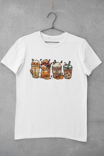 fall coffee Sweater, coffee Shirt, pumpkin spice, pumpkin spiced latte, Fall Crewneck