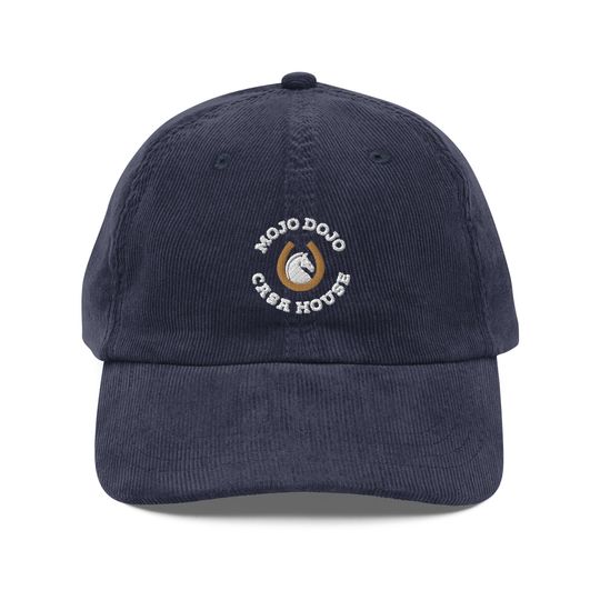 Mojo Dojo Casa House Embroidered Corduroy Hat | Baseball Cap